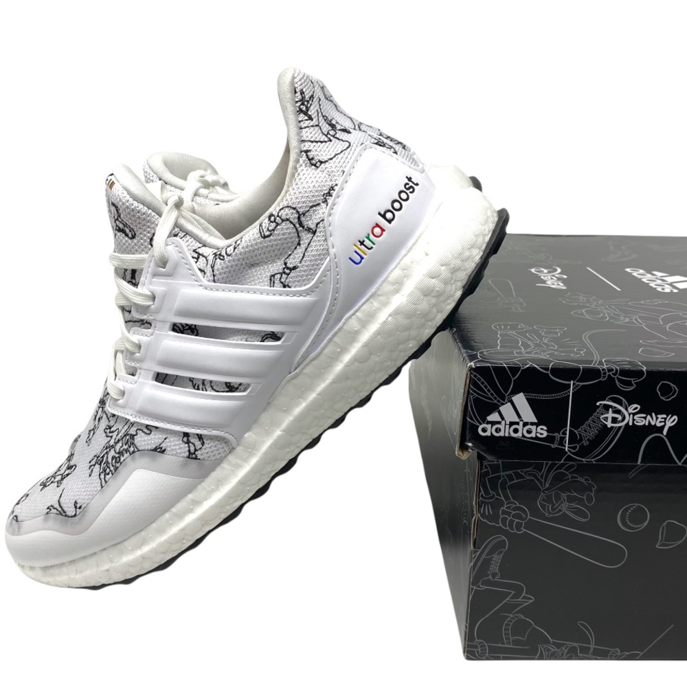 ADIDAS Ultraboost DNA x Disney Sneaker Youth Size 7, Women’s Size 8 in White - Picture 10 of 13